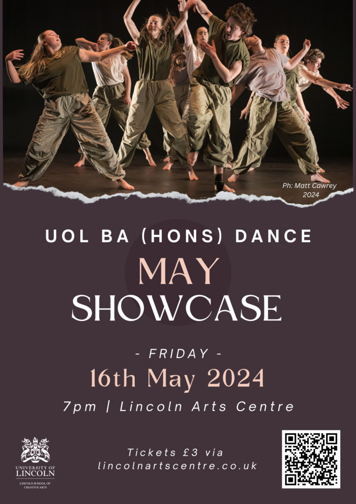 A poster advertising the showcase. Photo taken by matt Cawrey.